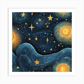 Starry Night 1 Art Print