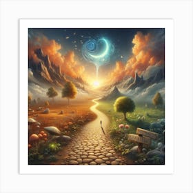 Path To The Moon Art Print