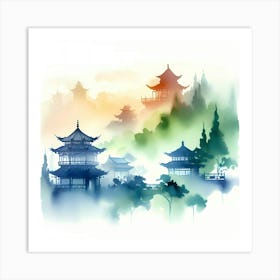 Chinese Pagoda 4 Art Print