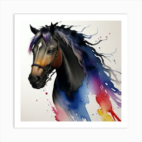 Horse Painting Art Print