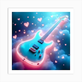 Guitar In The Sky 1 Art Print