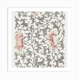 Floral Wallpaper 3 Art Print