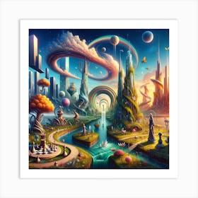 Fantasy City Art Print