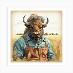 Bison 16 Art Print