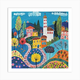 Kids Travel Illustration Italy 3 Art Print