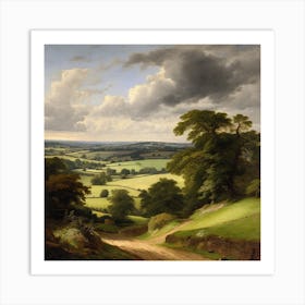 View Of A Country Road Art Print