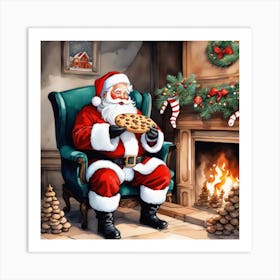 Christmas Santa 43 Art Print