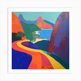 Abstract Travel Collection Rio De Janeiro Brazil 3 Art Print