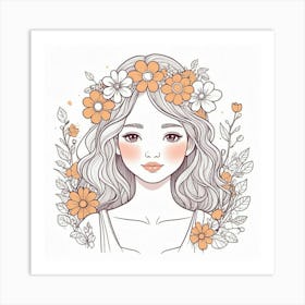 A flower girl 14 Art Print