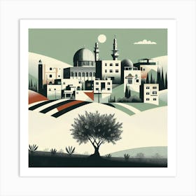 Olive Tree In Jerusalem Art Print