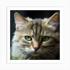 Portrait Of A Cat Art Print