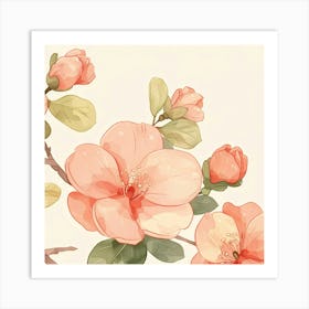 Watercolor Blossoms Art Print