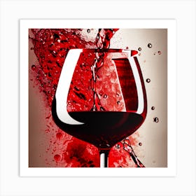 Red Wine Pouring 3 Art Print