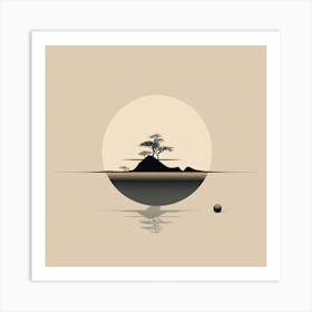 Tree In The Water Art Print