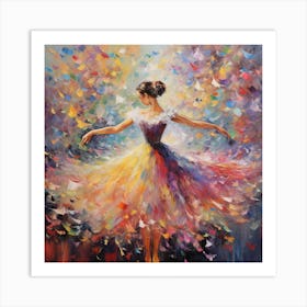 Dancer With Butterflies 1 Art Print