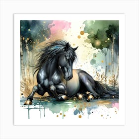 Creative Horse Beauty Illustration Nr 249 Art Print