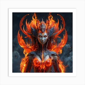 Goddess Of Fire Art Print