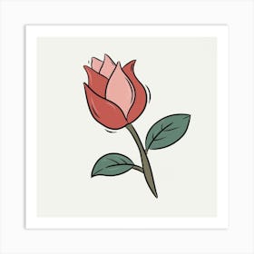 Rose Flower Art Print