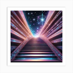 Space Stairway Art Print