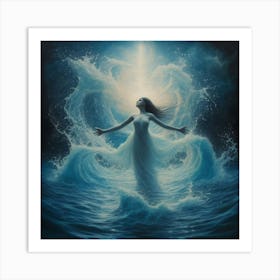 Angel Of The Ocean 1 Art Print