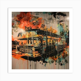 Bus Painting Art Print