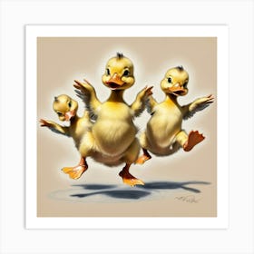 Ducklings 30 Art Print