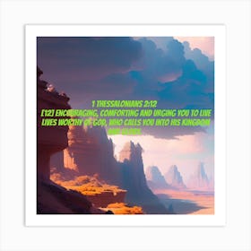 1 thessalonians 2 : 12 Art Print