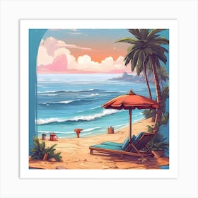 Beautiful Beach  Art Print