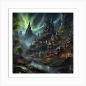 Faerie Village Art Print