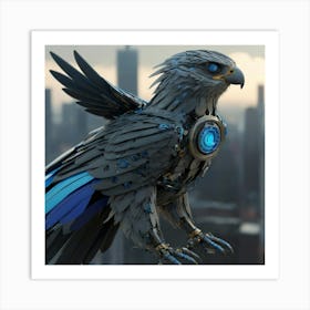 Futuristic Eagle Art Print