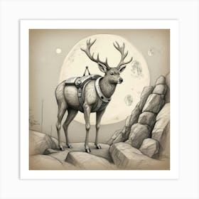 Stag! 4 Art Print