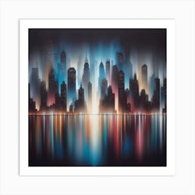 New York City Skyline 3 Art Print