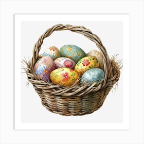 Easter Basket Art Print