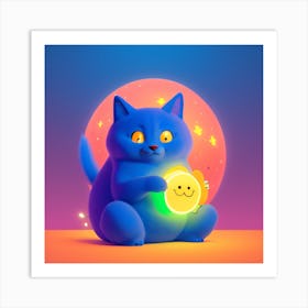 Happy Cat Art Print