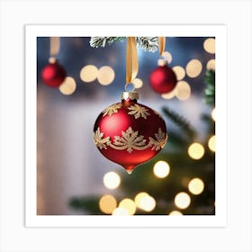 Christmas Ornaments 73 Art Print