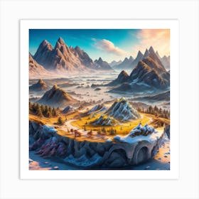 Mountain Landscape 1 Art Print