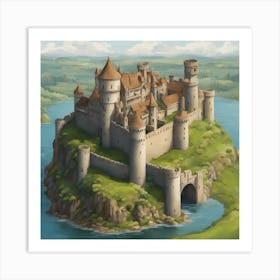 Castle On A Hill Art Print