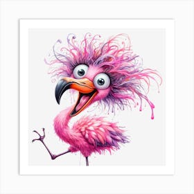 Pink Flamingo 7 Art Print