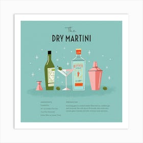 Gin Martini – Art Print Art Print