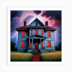 Haunted House Art Print