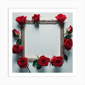 Frame Of Roses 11 Art Print