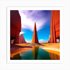 Desert Landscape 12 Art Print