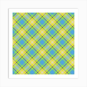 Plaid Fabric 83 Art Print