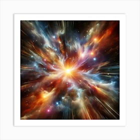 Nebula Burst Art Print