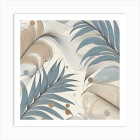 Palm leaves 7 Art Print