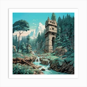 Fantasy Castle Art Print