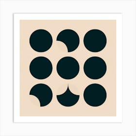 Black Circles Art Print