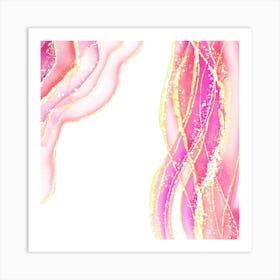 Sparkling Pink Agate Texture 12 1 Art Print