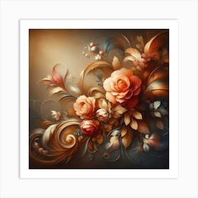 Floral Painting Art Print