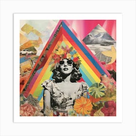 Rainbow Collage 3 Art Print